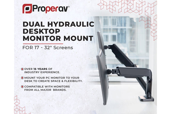 Articulated Monitor Mount | Dual 17"-32"